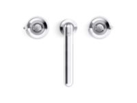 Widespread Sink Faucet, Wheel Handles 1