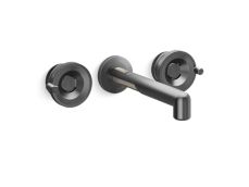 Vice™ Wall Mount Widespread Sink Faucet, Wheel Handles