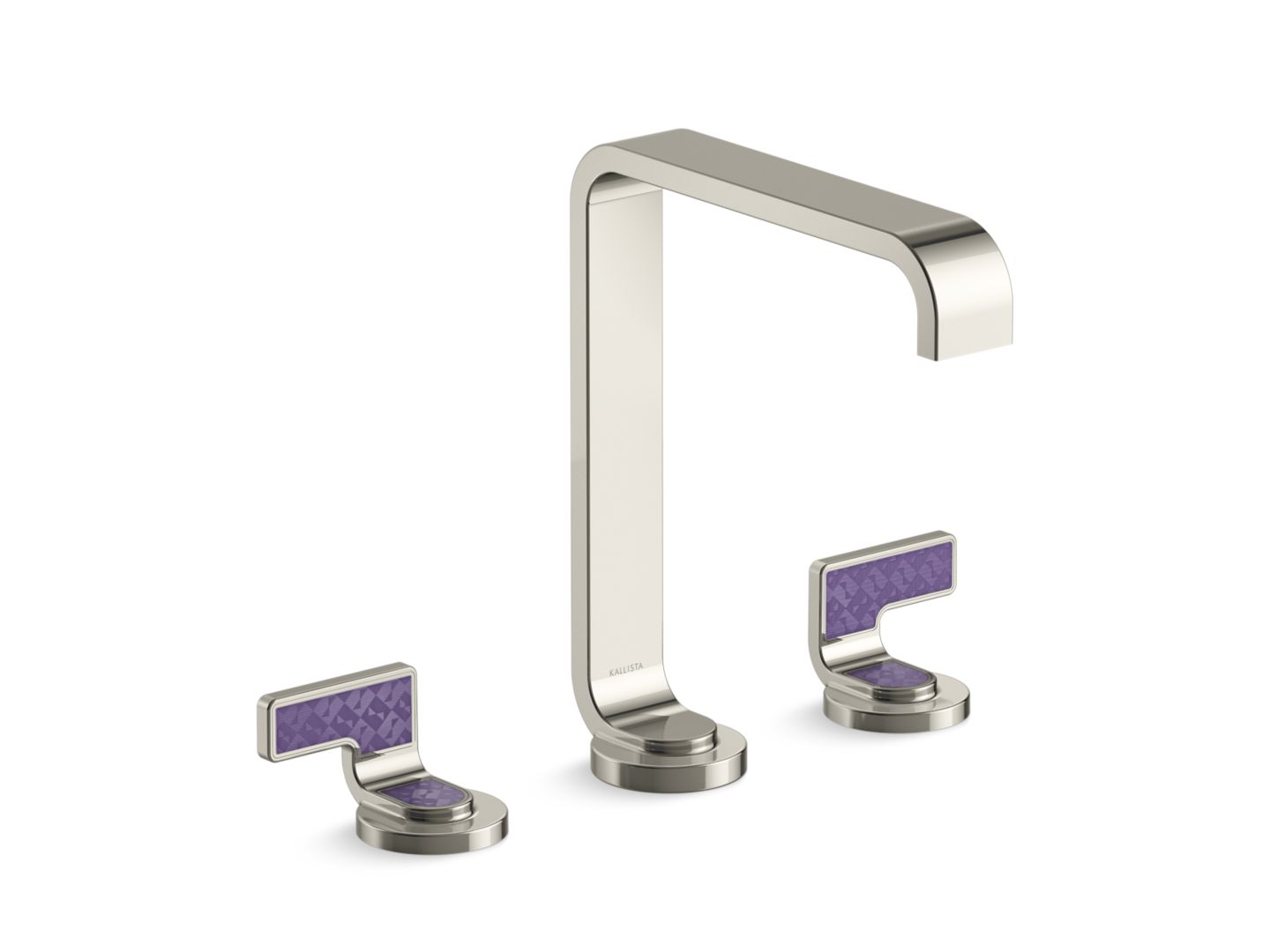 Guise™ Widespread Sink Faucet, Tall Spout, Deep Violet Diamond Lever Handles