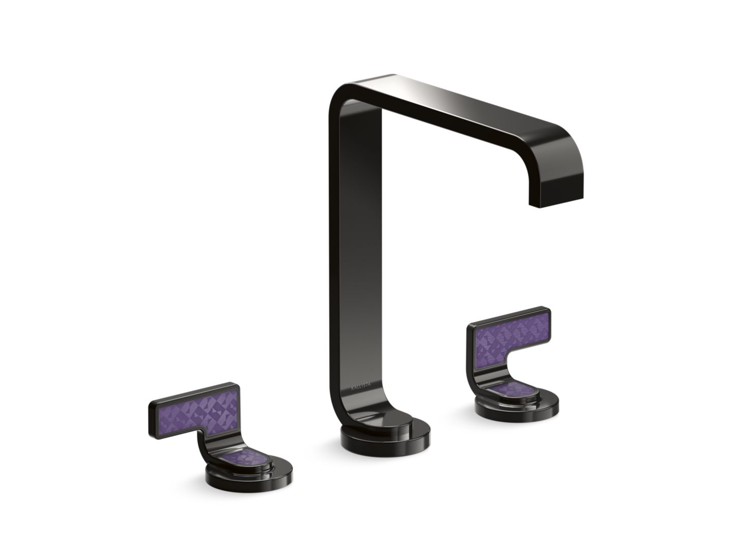 Guise™ Widespread Sink Faucet, Tall Spout, Deep Violet Diamond Lever Handles