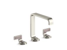 Guise® Widespread Sink Faucet, Standard Spout, Light Dusty Wave Lever Handles