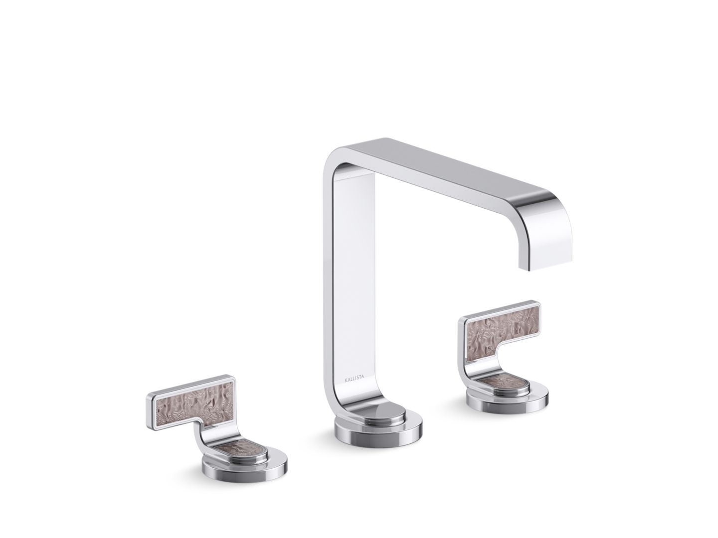 Guise™ Widespread Sink Faucet, Standard Spout, Light Dusty Wave Lever Handles