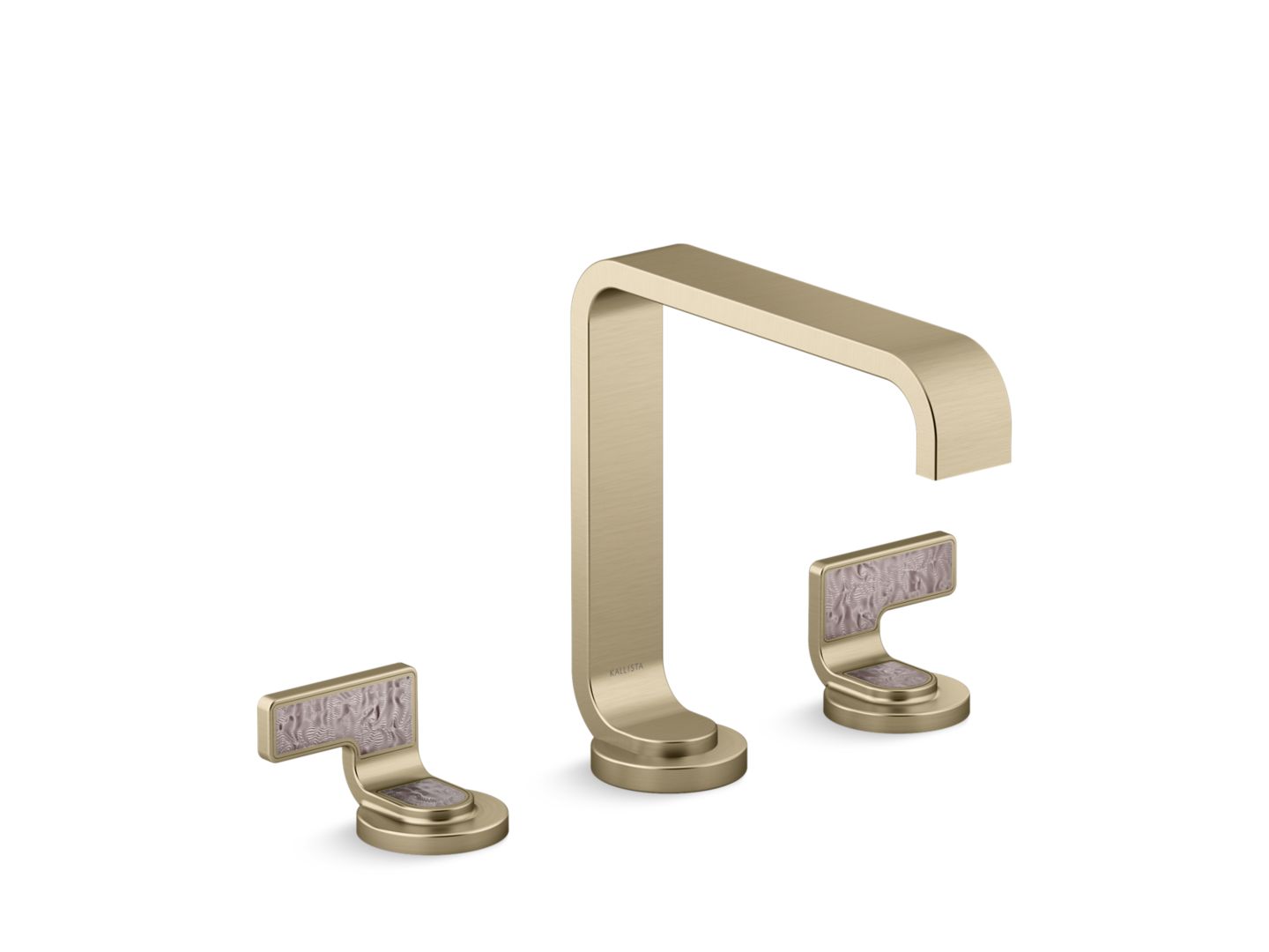 Guise® Widespread Sink Faucet, Standard Spout, Light Dusty Wave Lever Handles