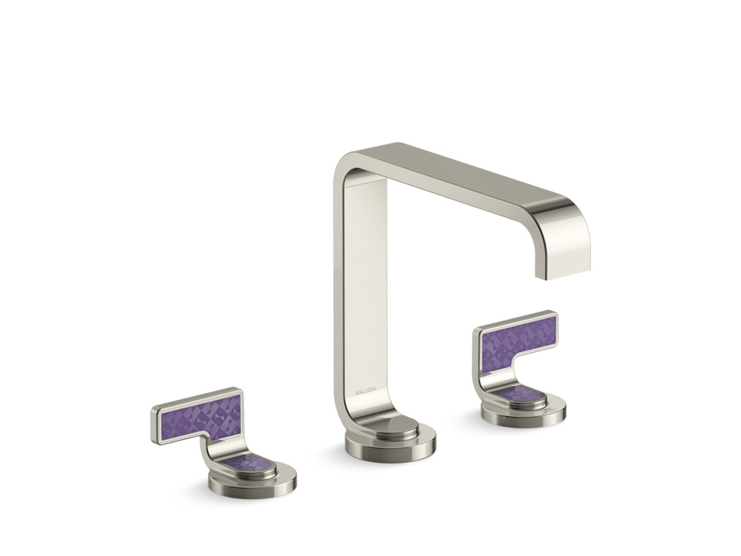 Guise™ Widespread Sink Faucet, Standard Spout, Deep Violet Diamond Lever Handles