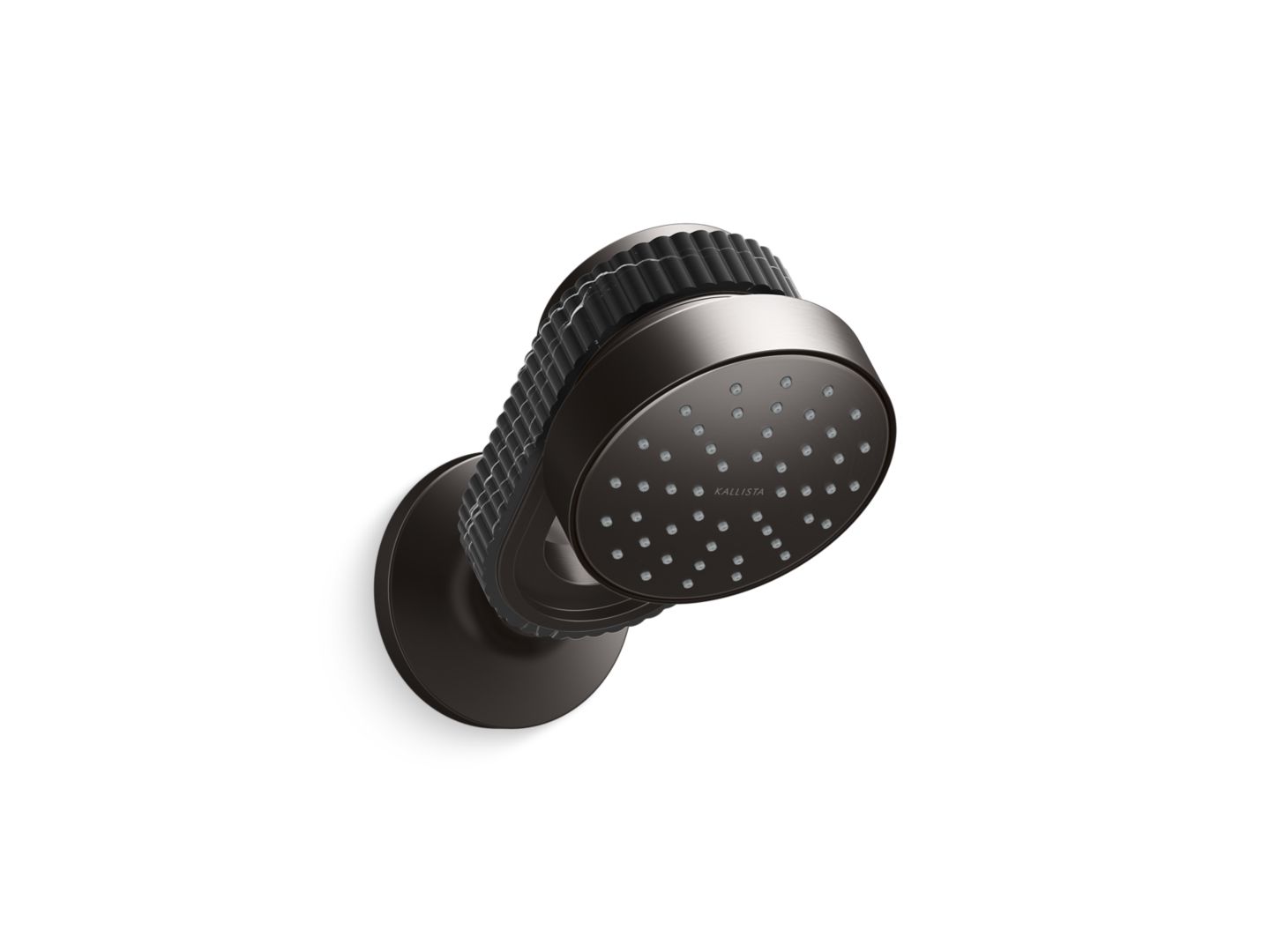 Bandeau™ Air-Induction Showerhead with Arm, Nero Marquina band