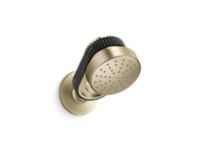 Air-Induction Showerhead with Arm, Nero Marquina band 0