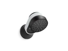 Bandeau™ Air-Induction Showerhead with Arm, White Carrara band