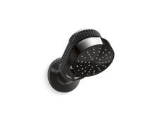 Bandeau™ Air-Induction Showerhead with Arm, Nero Marquina band
