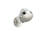 Air-Induction Showerhead with Arm, White Carrara band 0