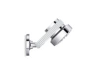 Air-Induction Showerhead with Arm, White Carrara band 2