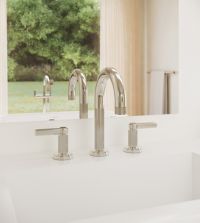 Sink Faucet, Arch Spout, Lever Handles 5