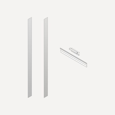 Surface-Mount and Ganging Kits, 4" x 72" x 2/25", For M Series Reserve and PL PORTRAY Cabinets Bathroom Accessories P2SM-GKIT72D4P