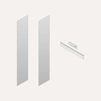 Surface-Mount and Ganging Kits, 6" x 30" x 2/25", For M Series Reserve Cabinets Bathroom Accessories P2SM-GKIT30D6P