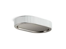 Bandeau™ Rain Showerhead, White Carrara band