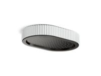 Rain Showerhead, White Carrara band 0 0