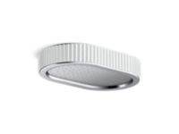 Rain Showerhead, White Carrara band 0