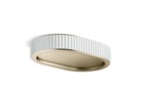 Rain Showerhead, White Carrara band 0