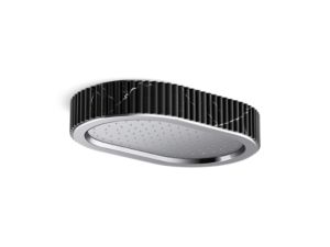 Rain showerhead, Nero Marquina band