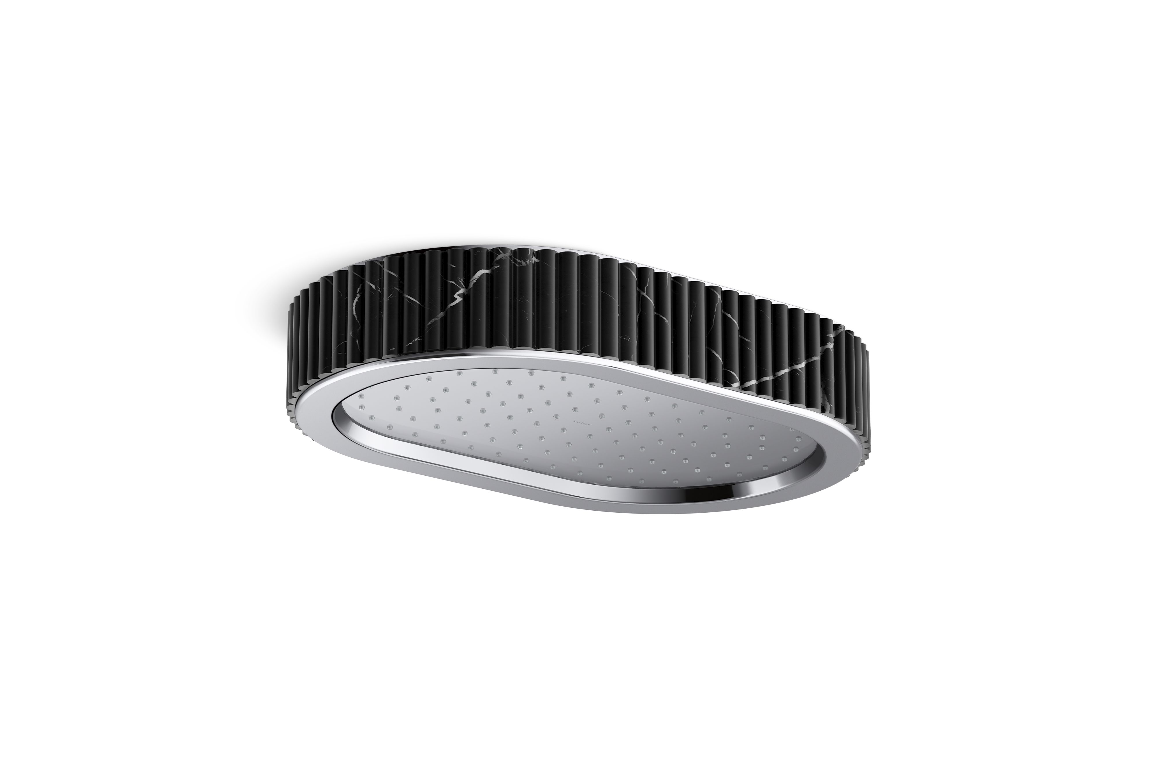 Bandeau™ — Rain showerhead, Nero Marquina band