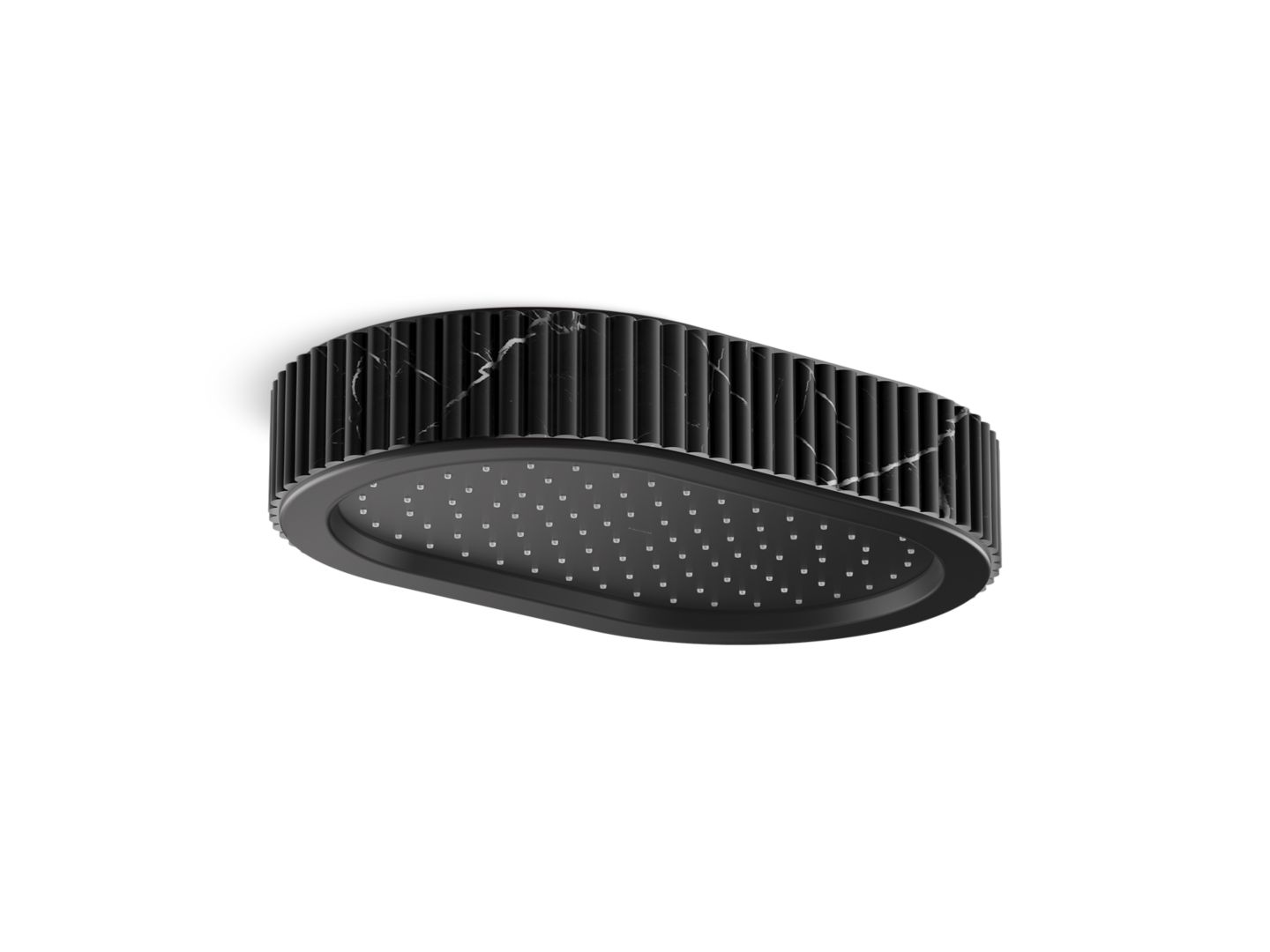 Bandeau™ Rain showerhead, Nero Marquina band