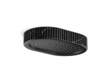 Bandeau™ Rain showerhead, Nero Marquina band
