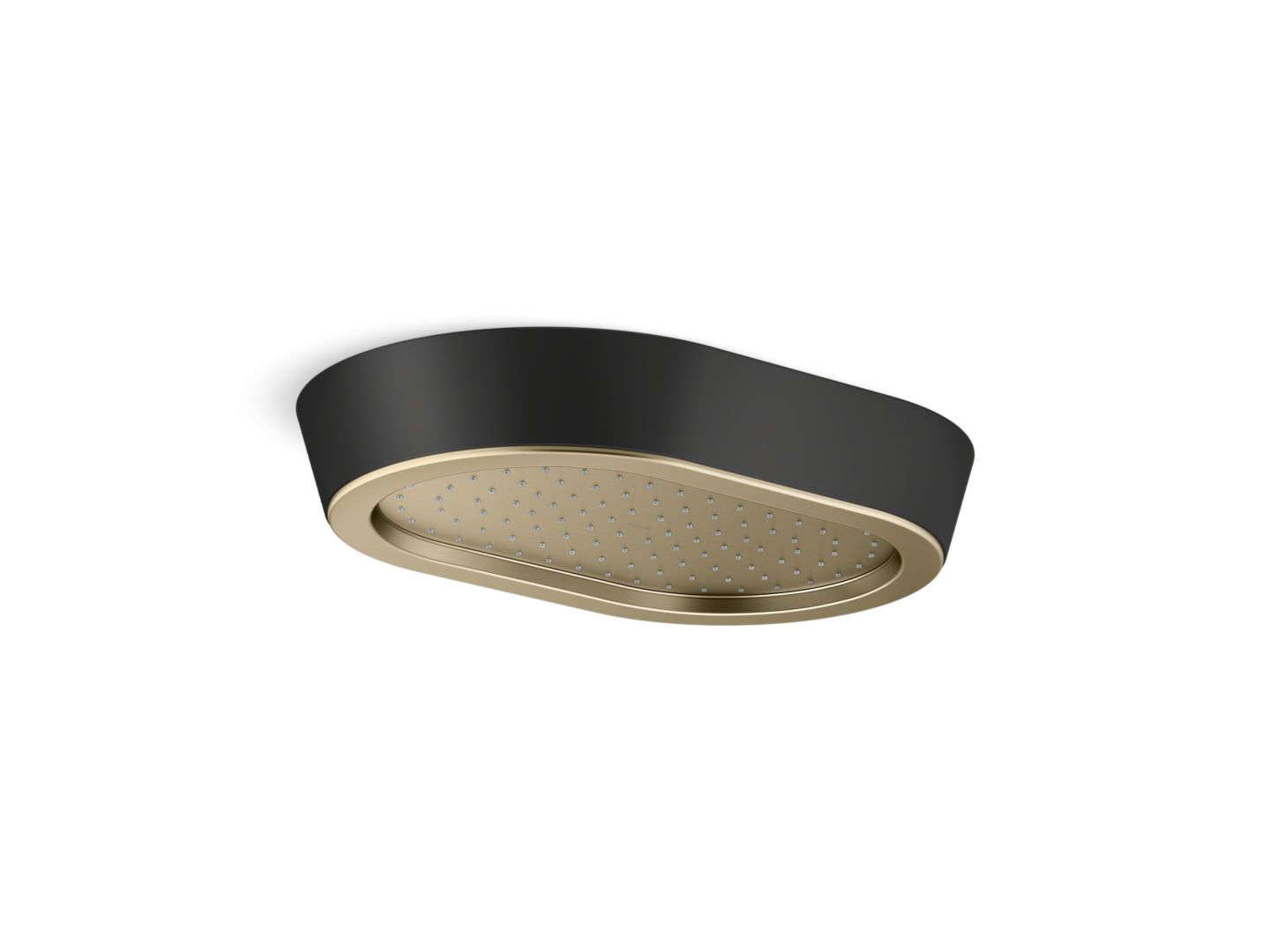 Bandeau™ Rain Showerhead, Black Argile™ band