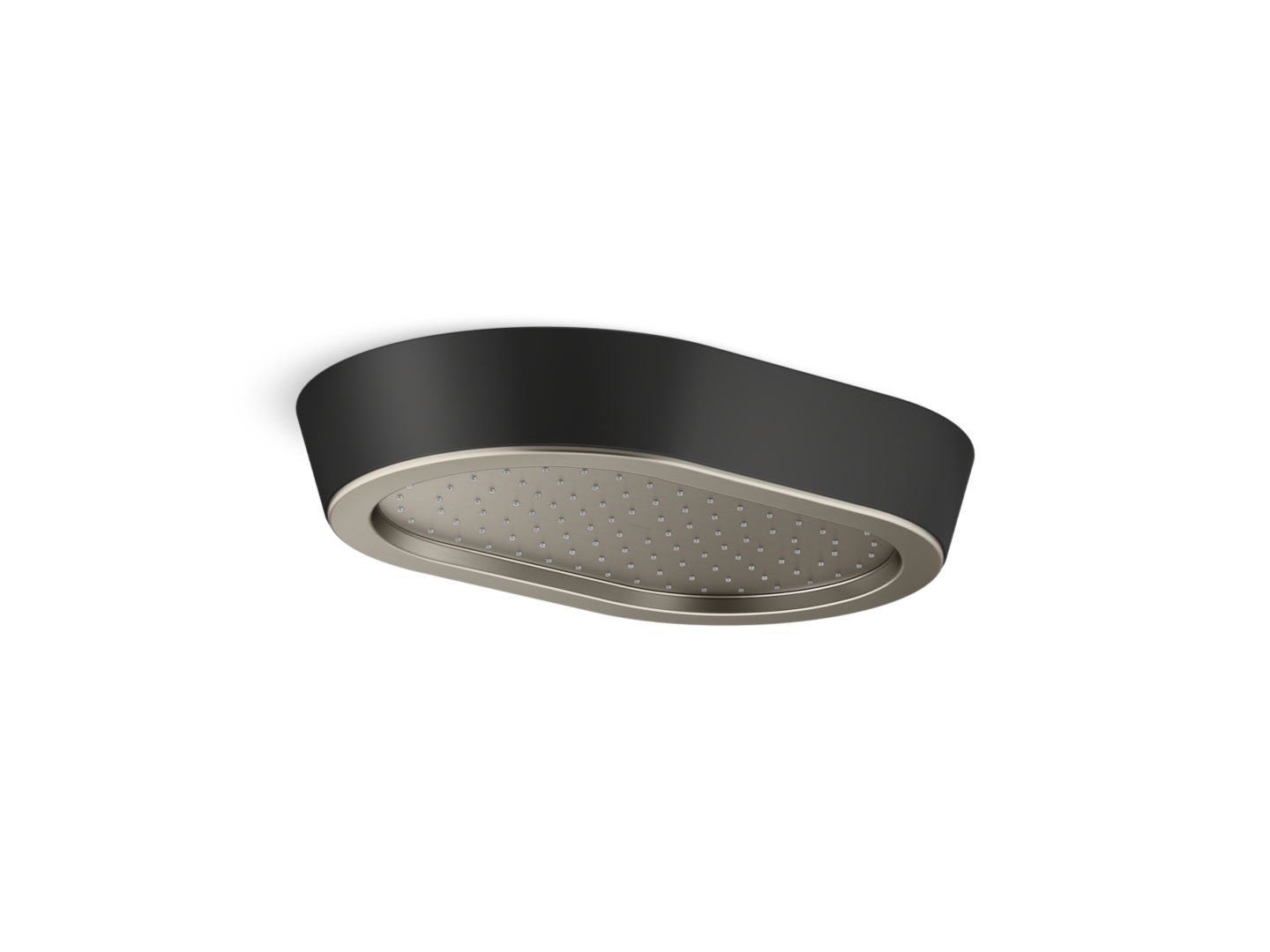 Bandeau™ Rain Showerhead, Black Argile™ band