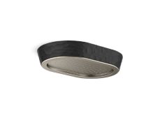 Bandeau™ Rain Showerhead, Black Argile™ band