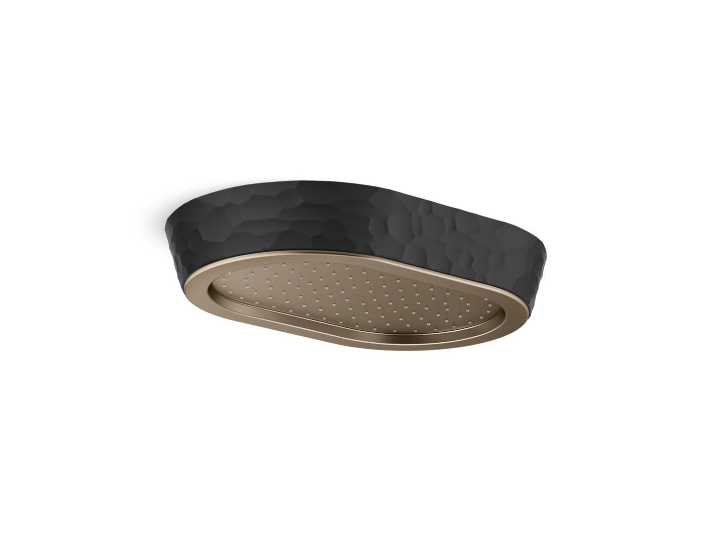 Bandeau™ Rain Showerhead, Black Argile™ band