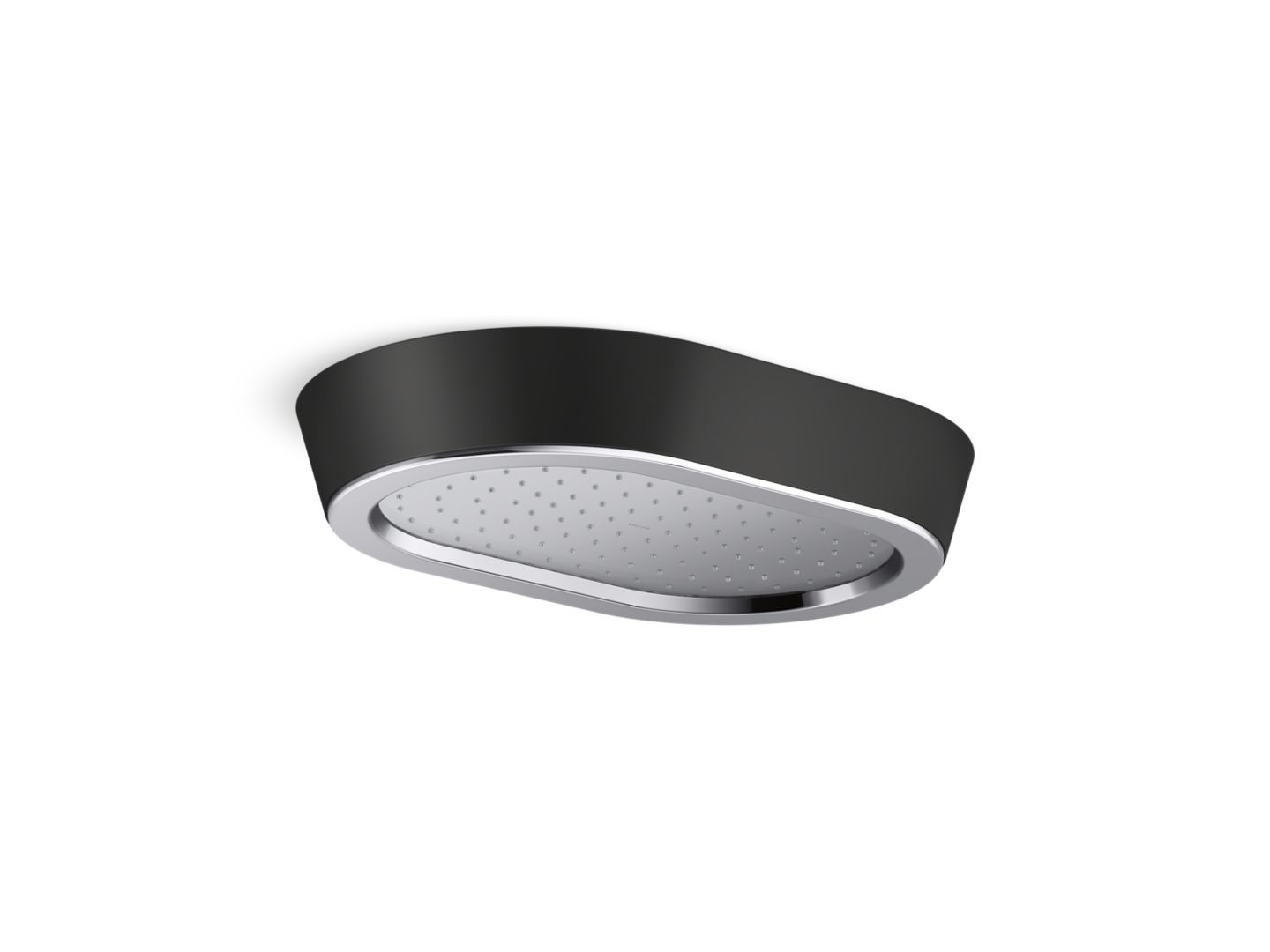 Bandeau™ Rain Showerhead, Black Argile™ band