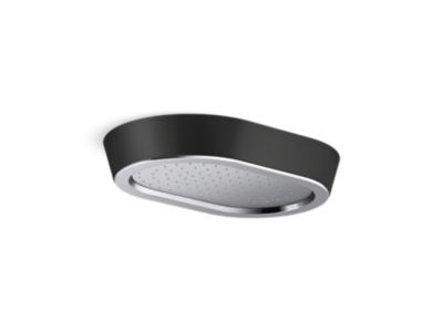 Rain Showerhead, Black Argile™ band