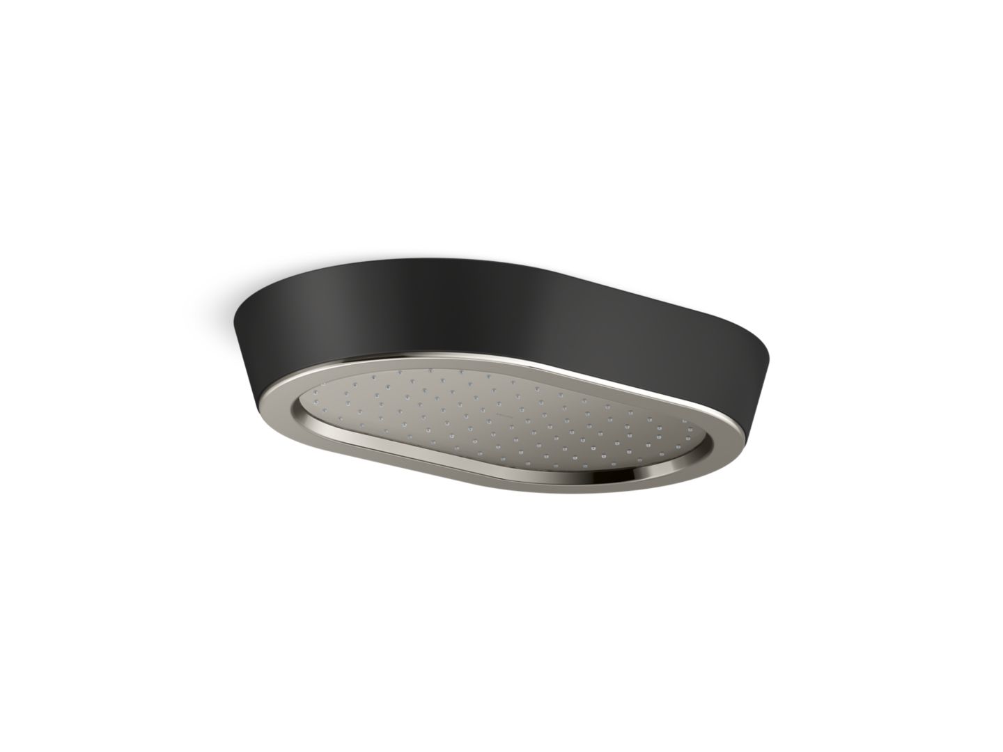 Bandeau™ Rain Showerhead, Black Argile™ band