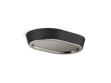 Bandeau™ Rain Showerhead, Black Argile™ band