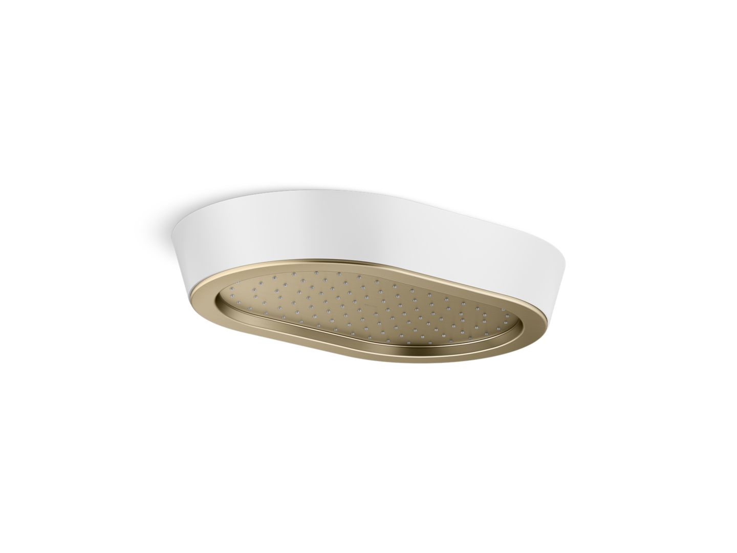 Bandeau™ Rain Showerhead, White Argile™ band
