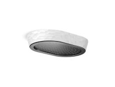 Bandeau™ Rain Showerhead, White Argile™ Band