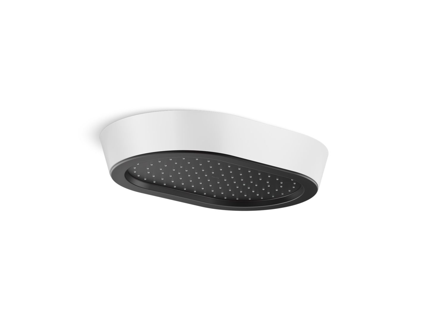 Bandeau™ Rain Showerhead, White Argile™ band