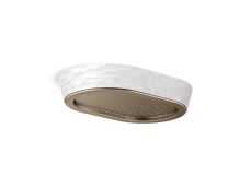 Bandeau™ Rain Showerhead, White Argile™ band