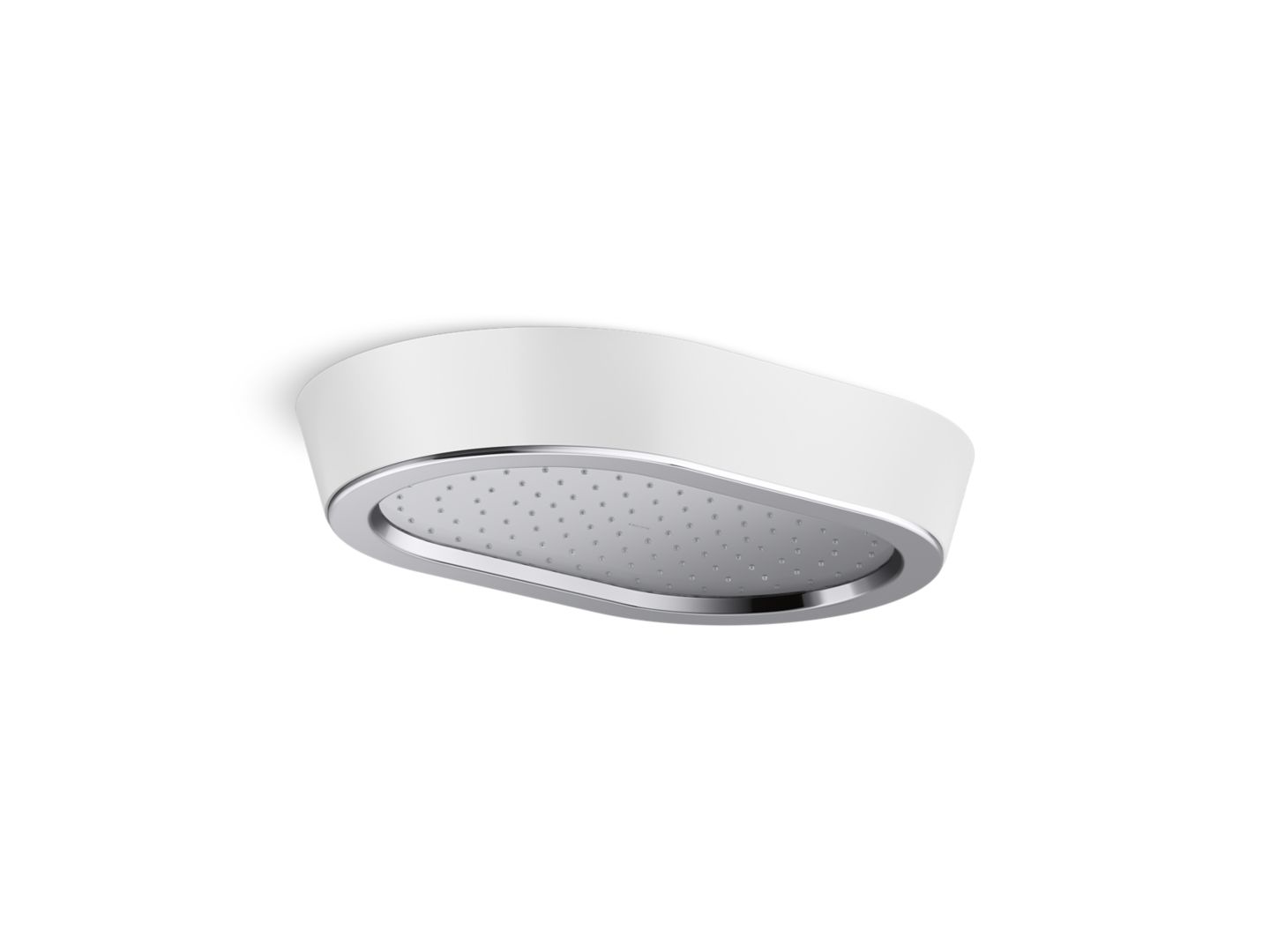 Bandeau™ Rain Showerhead, White Argile™ band