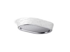Bandeau™ Rain Showerhead, White Argile™ band