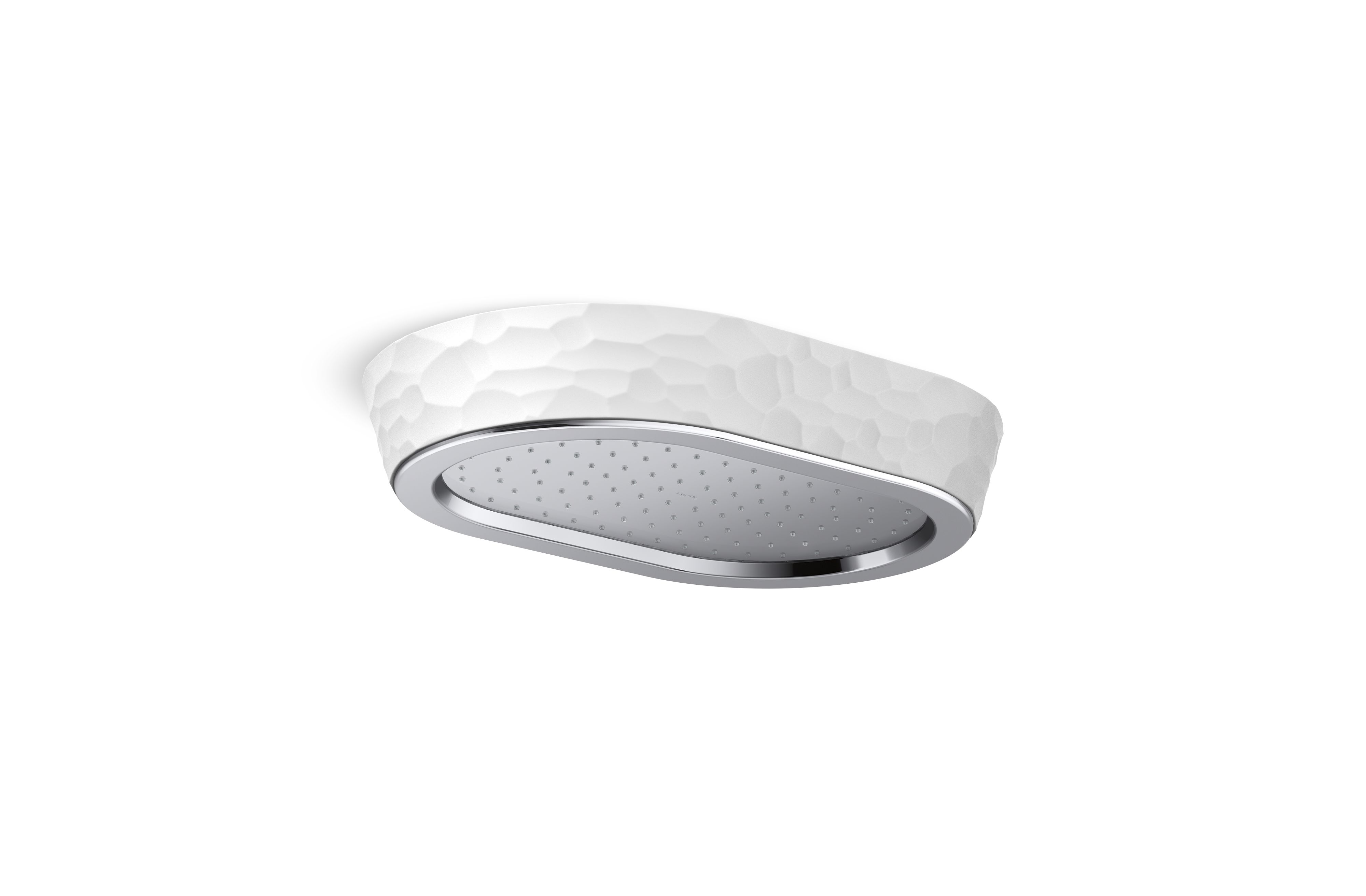 Bandeau™ — Rain Showerhead, White Argile™ band