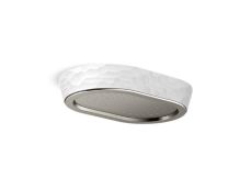 Bandeau™ Rain Showerhead, White Argile™ band
