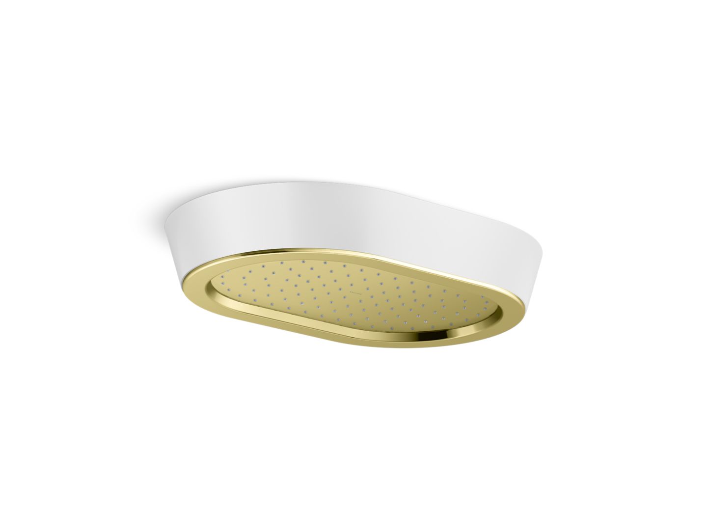 Bandeau™ Rain Showerhead, White Argile™ band