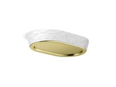 Bandeau™ Rain Showerhead, White Argile™ band