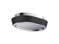 Rain Showerhead, Black Argile™ band 0 0