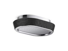 Bandeau™ Rain Showerhead, Black Argile™ band