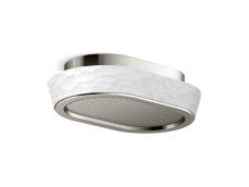 Bandeau™ Rain Showerhead, White Argile™ band