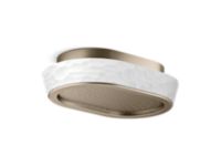 Rain Showerhead, White Argile™ band 0 0