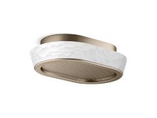 Bandeau™ Rain Showerhead, White Argile™ band