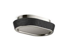 Bandeau™ Rain Showerhead, Black Argile™ band