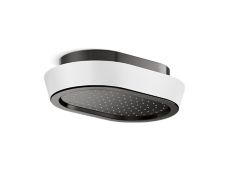 Bandeau™ Rain Showerhead, White Argile™ band